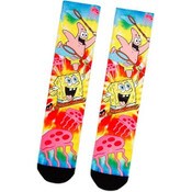 Wholesale - MEN SPONGEBOB JELLYFISH SCENE CREW SOCKS
